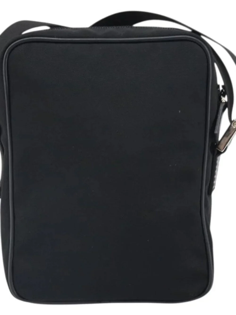 GUCCI Shoulder Bag Nylon Black Silver 018 1619 Auth 170116